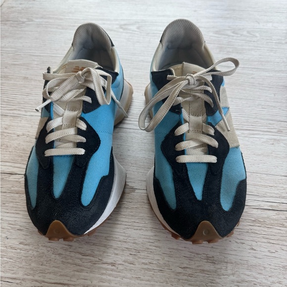 New Balance 327 Sneakers Shoes MS327BM Vibrant Sky Blue Men's Size 9.5 - Picture 2 of 11